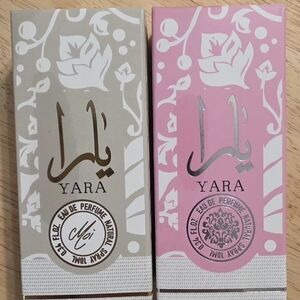 YARA Women's Perfume Spray — Pink & Beige Floral Packaging